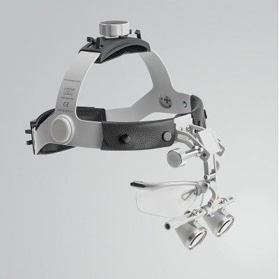 Heine HR 2,5x Set B - бинокулярные лупы с увеличением 2,5x и креплением на шлеме, с защитным щитком