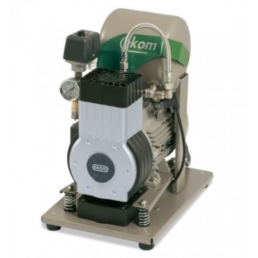 EKOM DK50 Z (S) - безмасляный компрессор для одной стоматологической установки с ресивером 5 л (75 л/мин)