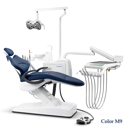 GreenMED S300 COLORFUL – Стоматологическая установка с мягкой обивкой и с нижней подачей