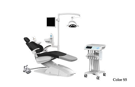 SILVERFOX 8000C-CMS0 – Стоматологическая установка с подкатным блоком врача, без гидроблока и с мягкой обивкой