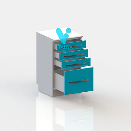 ВИТАЛИЯ Т4 ЛЮКС — Медицинская тумба на подиуме