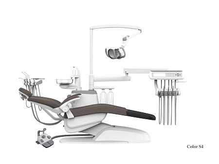 SILVERFOX 8000B-CRS0 Basic – Стоматологическая установка с нижней подачей и мягкой обивкой