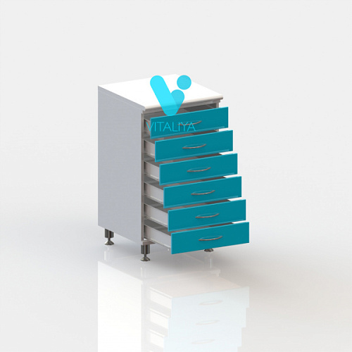 ВИТАЛИЯ Т6 — Медицинская тумба на хромированных ножках